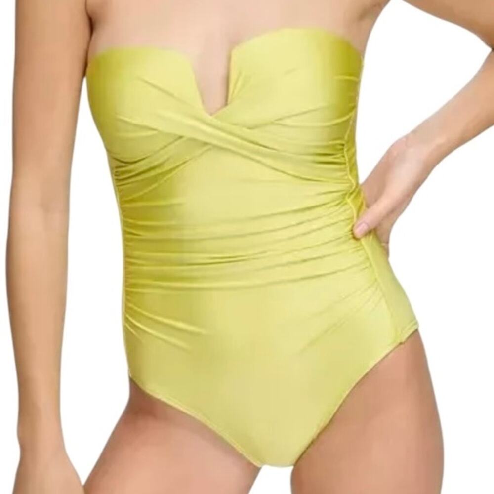Calvin Klein Yellow One Piece Swimsuit